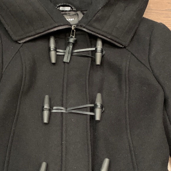 Mackage black wool Zandra toggle hooded jacket size XS - Picture 7 of 16